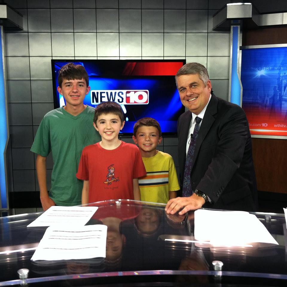Cleff’s nephews, who all in live in Terre Haute, Ind., recently visited him at the station. They are Nick, a high school sophomore, Evan, an 8th-grader, and Cam a 5th-grader.